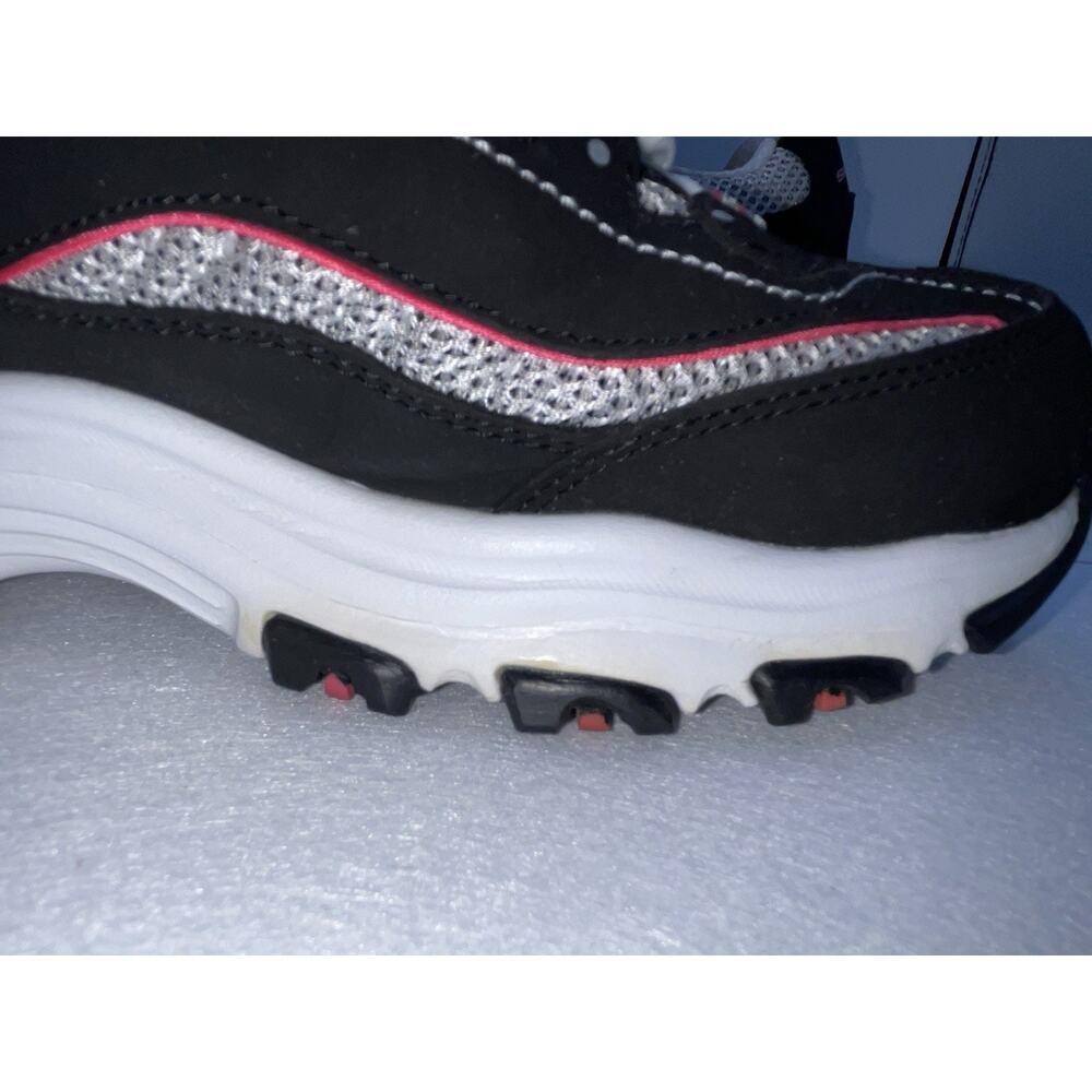 Skechers D’lites Women's Size 9 Memory Black & Pink Suede Sneakers Y2K - Picture 11 of 11